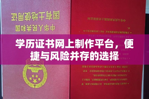治多学历证书网上制作平台，便捷与风险并存的选择
